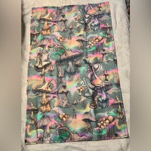 Brand new magic mushroom psychedelic tea towel